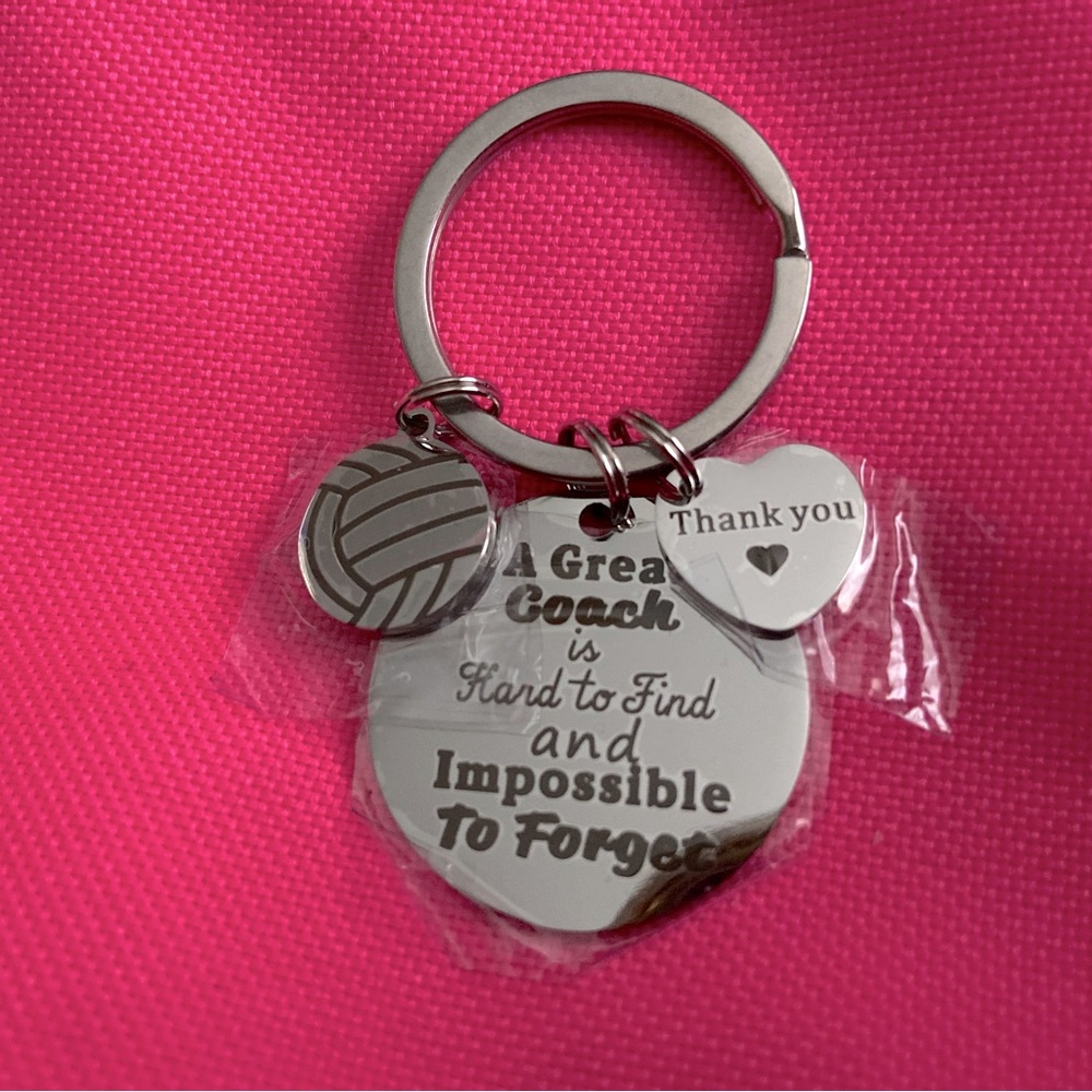 Keychain volleyball coach gift  thank you New